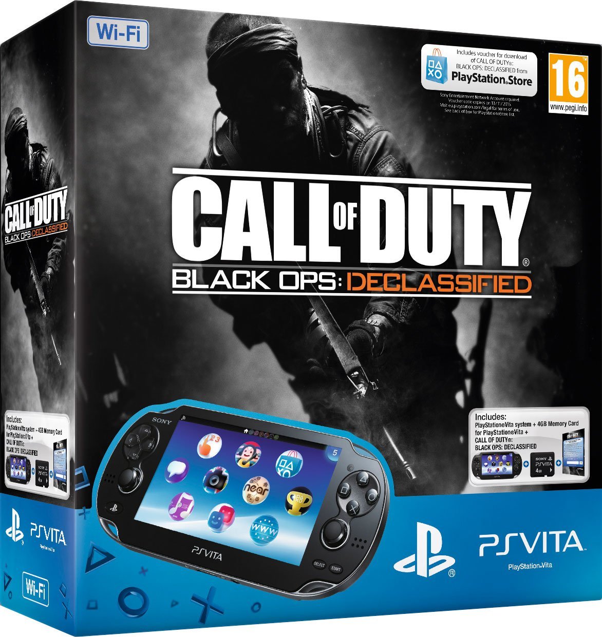 PlayStation Vita WiFi Call of Duty: Black Ops Declassified and 4GB card