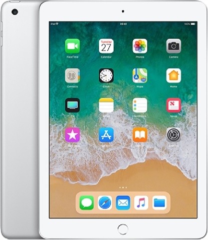 Apple iPad 6th Gen 128GB - Silver, WiFi