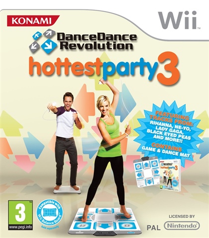 Dance Dance Rev.. Hottest Party 3 + Mat Wii