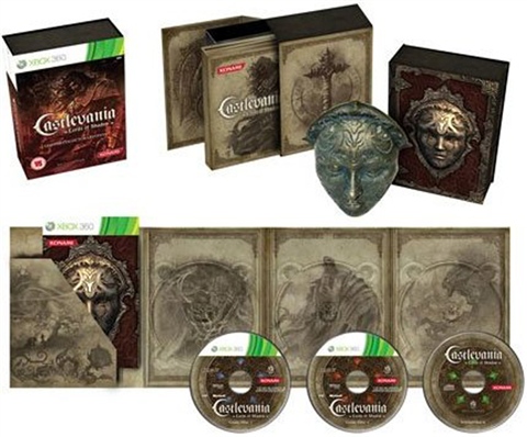 Castlevania: Lords of Shadow Collectors Ed Mask+Artbook+CD Xbox 360