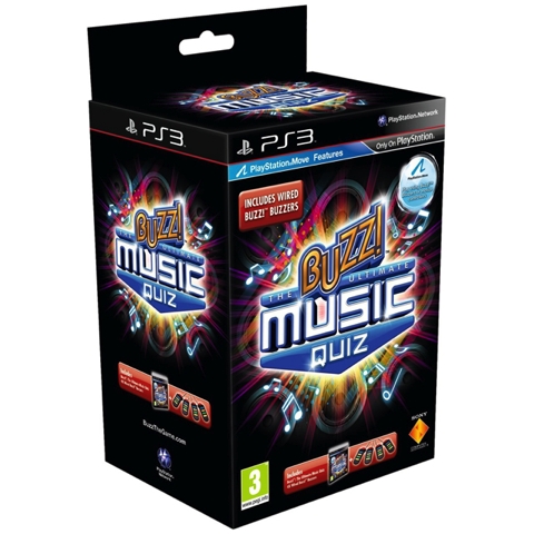 Buzz! Ultimate Music Quiz With Buzzers PS3