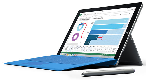 Microsoft Surface Pro 3 64GB (i3) With Pen and Keyboard