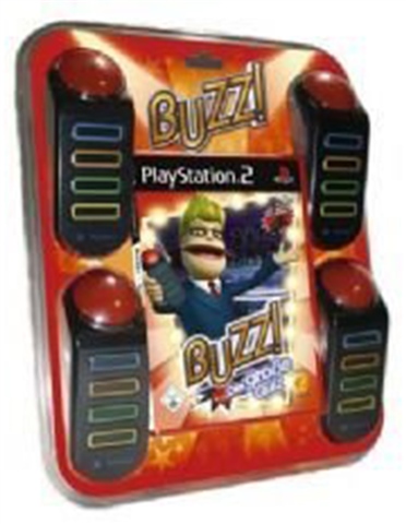 Buzz! The Music Quiz with 4 Buzzers PS2