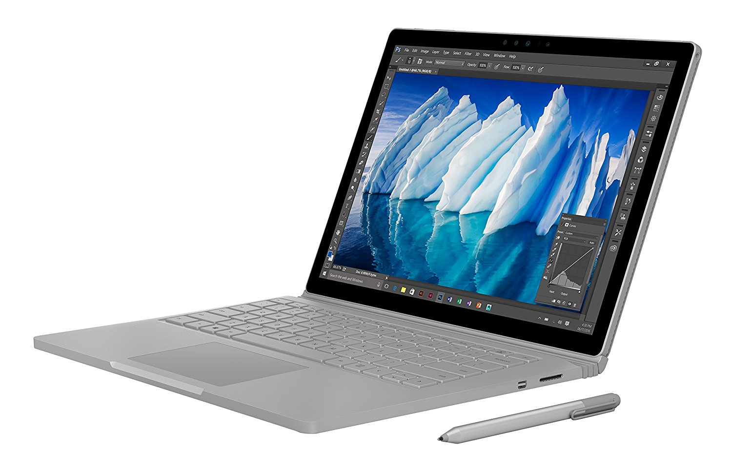 Microsoft Surface Book 13.5 i7-6660U 2.4GHz, 8GB RAM, 256GB SSD, W10, Pen